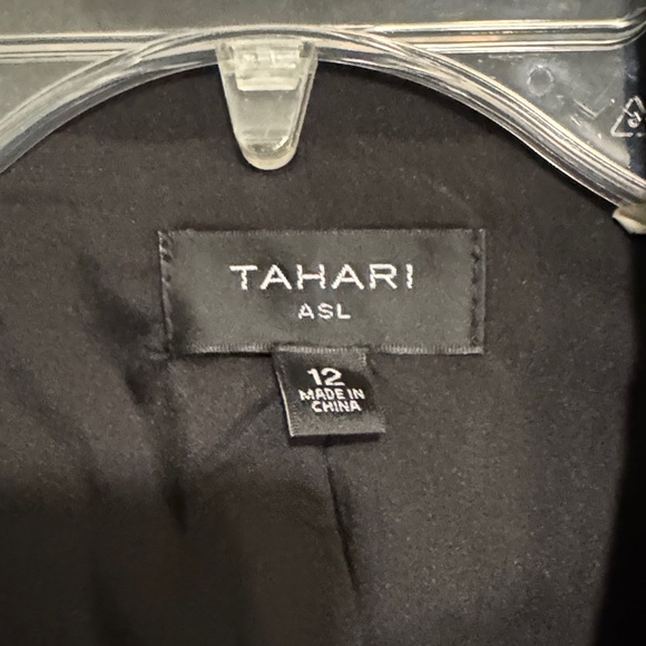 Tahari ASL Classic Black Coat Dress size 12 - Picture 2 of 5